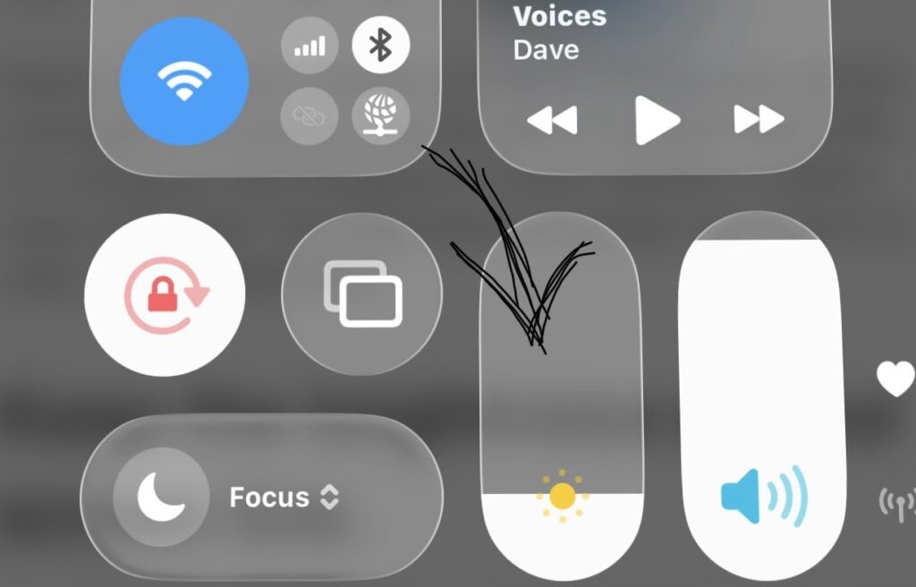 An iphone brightness reduced to prevent overheat